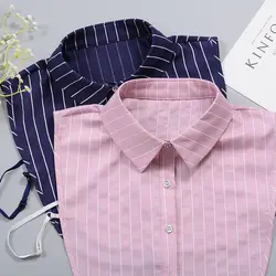 2019 Белый Винтаж Стенд футболки с воротничком Съемная поддельные рубашка воротник для женщин Питер Пэн съемный розовый