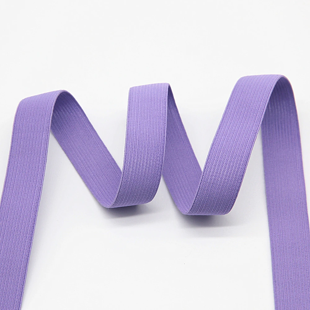 Цветные эластичные ленты 2 см 5 м плоские Швейные резинки для нижнего белья трусы Бюстгальтер резиновая одежда декоративный мягкий пояс - Цвет: 3 light purple