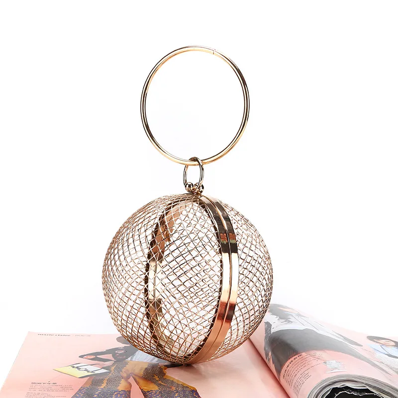 Модная сетчатая сферическая вечерняя сумка, женская дизайнерская сумка-клатч, сумка через плечо, женская свадебная сумочка на запястье