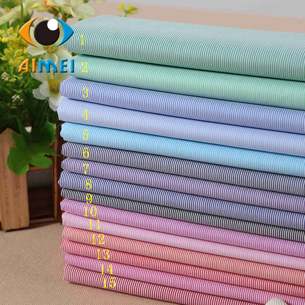 Striped elastic shirt fabrics Kam cotton yarn dyed jacquard cloth