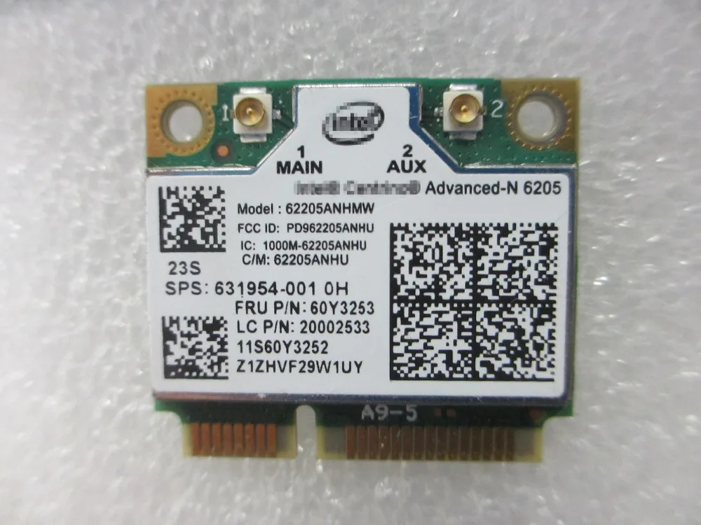 

New Advanced-N WIFI WIRELESS ADAPTER CARD 6205 62205ANHMW for HP SPS 631954-01