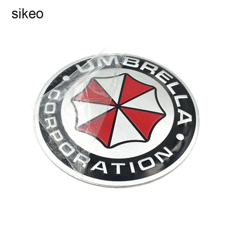 sikeo 2pcs Umbrella Corporation Car Sticker car styling 3D Aluminum