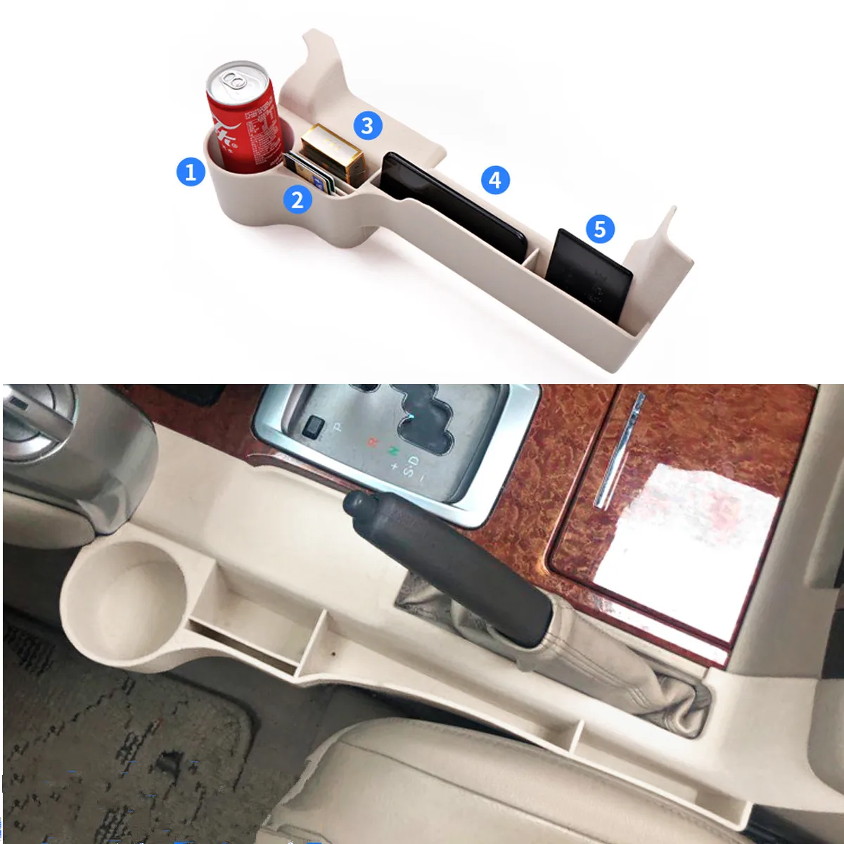Машины Мультифункциональный стакана воды ящик для хранения для Toyota Land Cruiser Prado 150 2010 2011 2012 2013