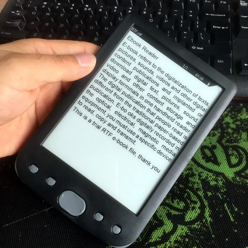 

6inch E ink E book reader Multilingual system Mini ebook reader 8G eink screen pocket books Built-in battery E6025