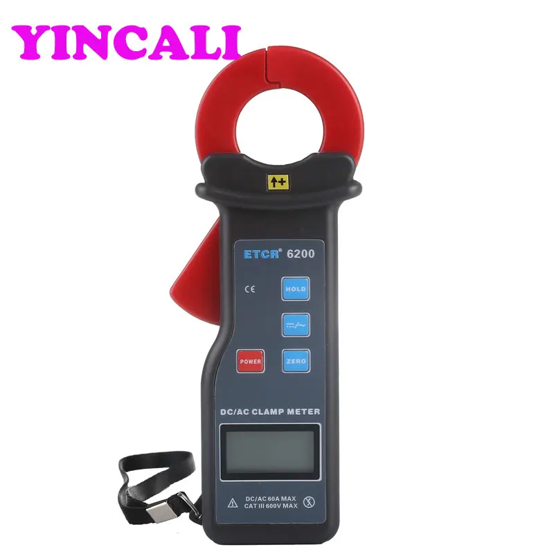 AC/DC Leakage Current Clamp Meter ETCR6200 Current Meter High Accuracy Car leakage current clamp meter Measurement 0-60A AC/DC Leakage Current Clamp Meter ETCR6200 Current Meter High Accuracy Car leakage current clamp meter Measurement 0-60A