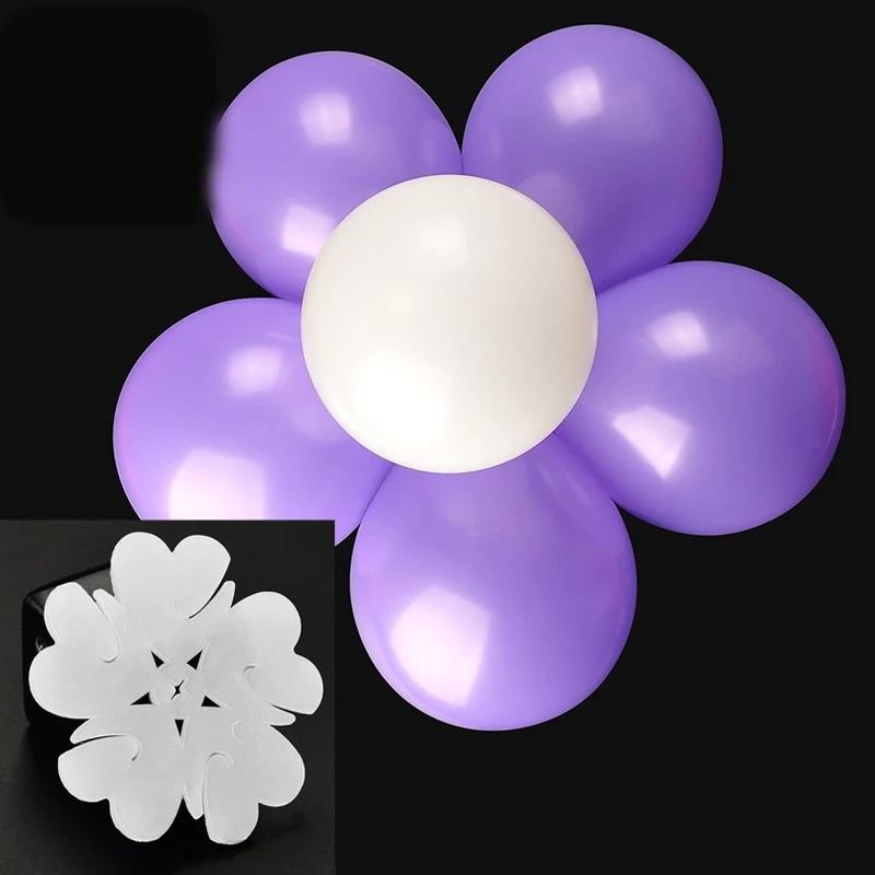 20pcs Flower Ballon Clips Balloons Decoration Accessories Plum Clip