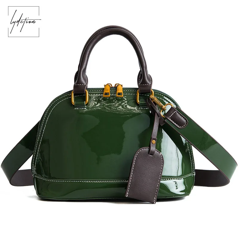

Lydztion Patent Leather Handbag Shell Bags 2018 New Women Designer Handbag Party Clutches Summer Envelopes Small Bags Zipper Bag