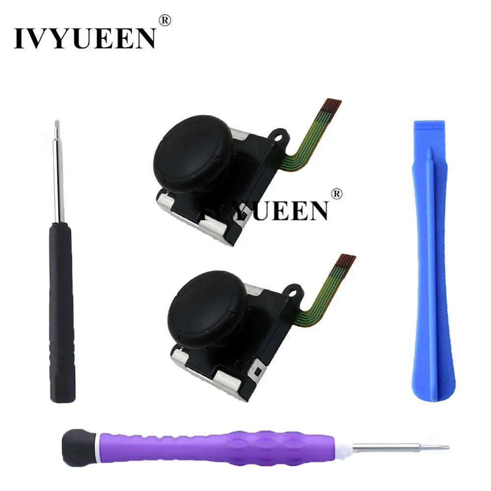 IVYUEEN 2 Set 3D Analog Thumb Stick for Nintend Switch NS Joy Con Joystick Caps Replacement Repair Parts Mod Kit for JoyCon IVYUEEN 2 Set 3D Analog Thumb Stick for Nintend Switch NS Joy Con Joystick Caps Replacement Repair Parts Mod Kit for JoyCon