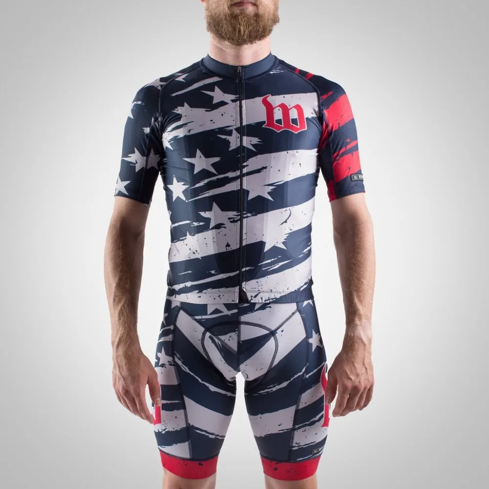 

wattie ink cycling jersey bike suit kit custom clothing aero maillot star bicycle tops wear shirt ropa ciclismo bib shorts usa