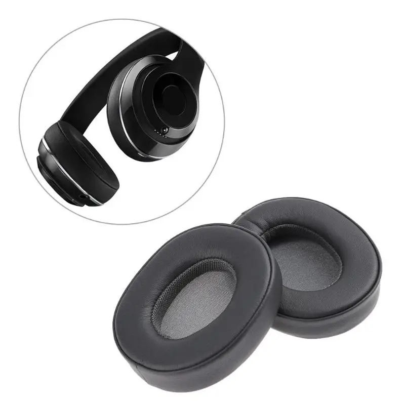 ALLOYSEED 2Pcs Soft Leather Replacement Ear Pads Earmuff Cushion Cover For Beats Executive Headphone Accessories Headset Earpad