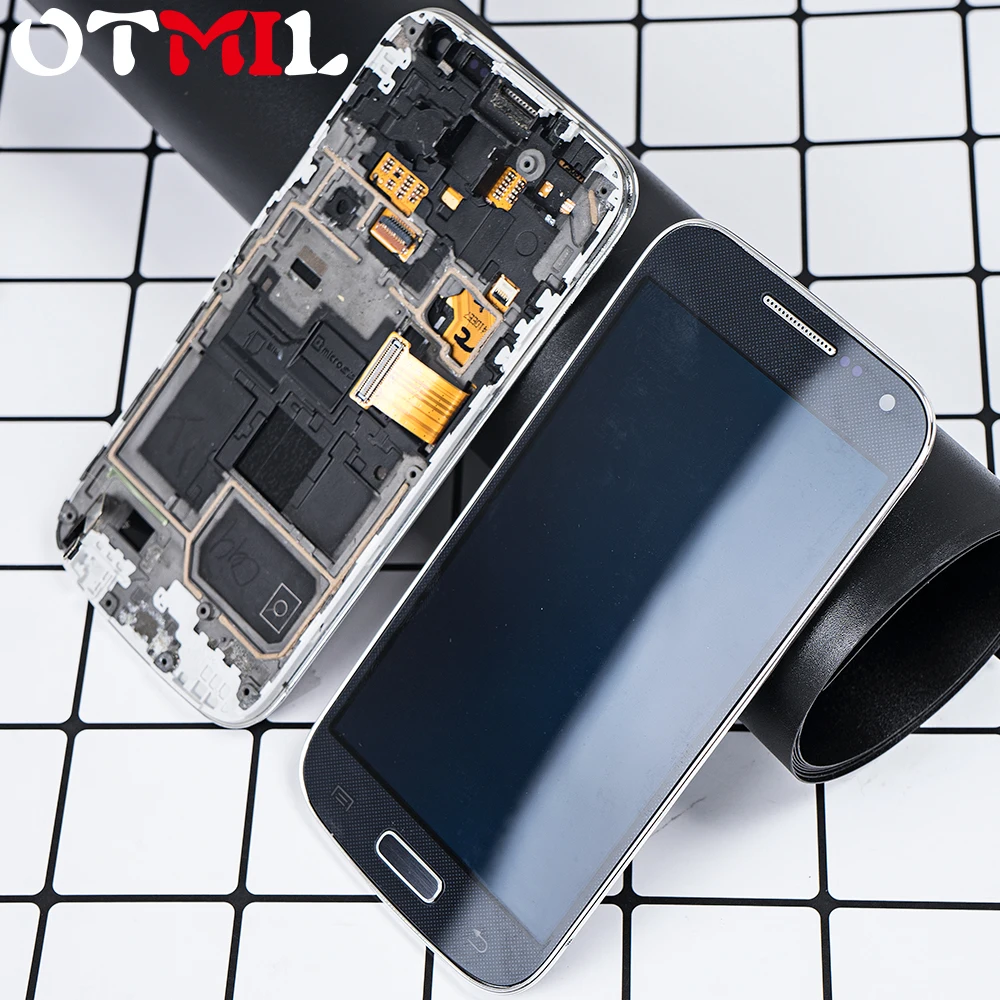 

Super AMOLED For SAMSUNG Galaxy S4 Mini LCD Display Touch Screen with Frame Digitizer For SAMSUNG S4 Mini LCD I9190 i9192 i9195
