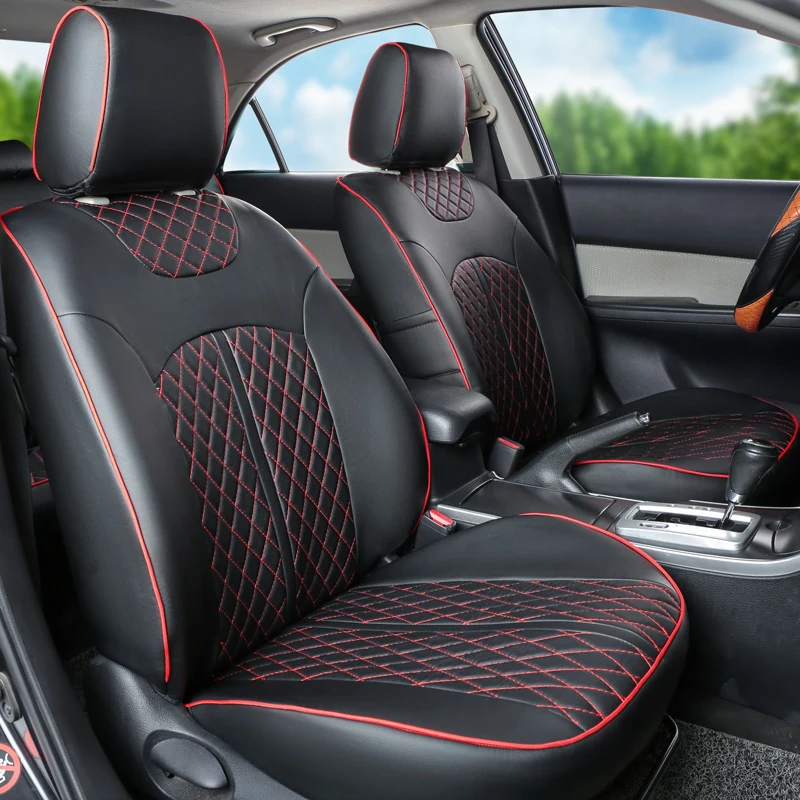 Us 300 39 49 Off Cartailor Car Seat Covers Protector For Dodge Challenger Cover Seats Accessories Pu Leather Seat Cover Supports Set Car Styling In