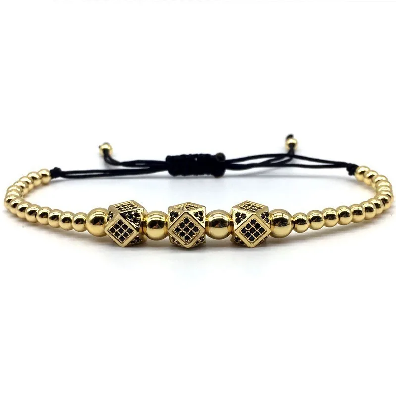 Новый Винтажный Корона мужские браслеты 2020 Мода диско шар плетеный макраме