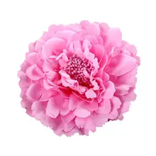 Цветок пиона Заколки для волос свадебное платье невесты Пром фестиваль шпилька брошь Y511