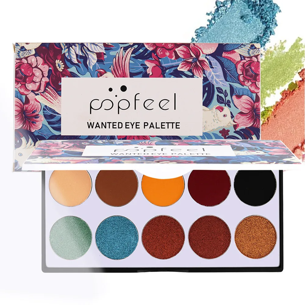 1PC Eyeshadow Palette 10Colors Matte EyeShadow Palette Glitter Eye Shadow MakeUp Nude MakeUp Set Korea Cosmetics TSLM2