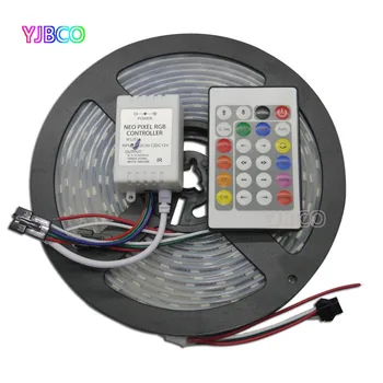 

DC 5V 8A/10A power Supply;5m WS2812B 6812 led pixel strip;24key WS2811 RGB controller; WS2811 30/60 leds/m WS2812b strip