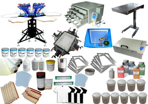 Полный комплект со скидкой ручная 6 цветная Подставка под футболки фотопринтер