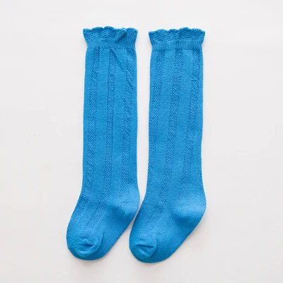Детские носки для девочек детские гольфы носки ярких цветов для маленьких девочек, детские носки с вертикальными полосками для От 1 до 10 лет Meia - Цвет: C367 light blue