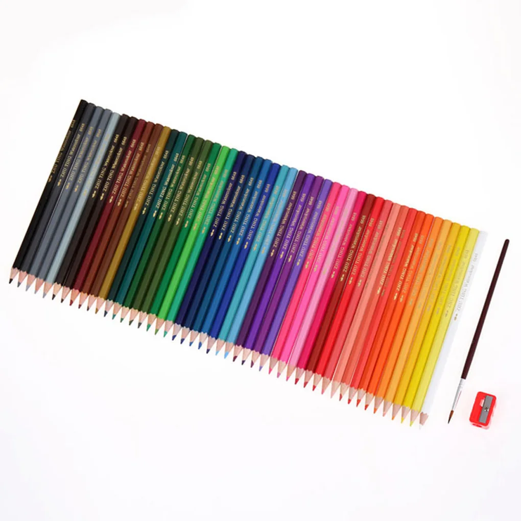 

Practical 48-Color Watercolor Pencil Set for Adult Coloring Books Drawing Sketch Artists.