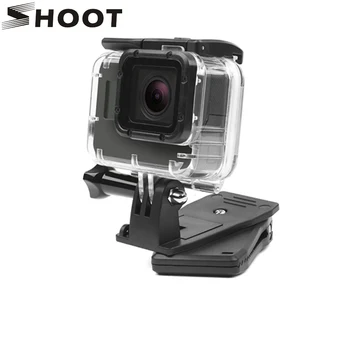 

SHOOT 360 Degree Backpack Clip Clamp Mount for Gopro 9 8 7 6 5 Xiaomi Yi 4K Sjcam Eken H9 Camera Strap Kit for Go pro Accessory
