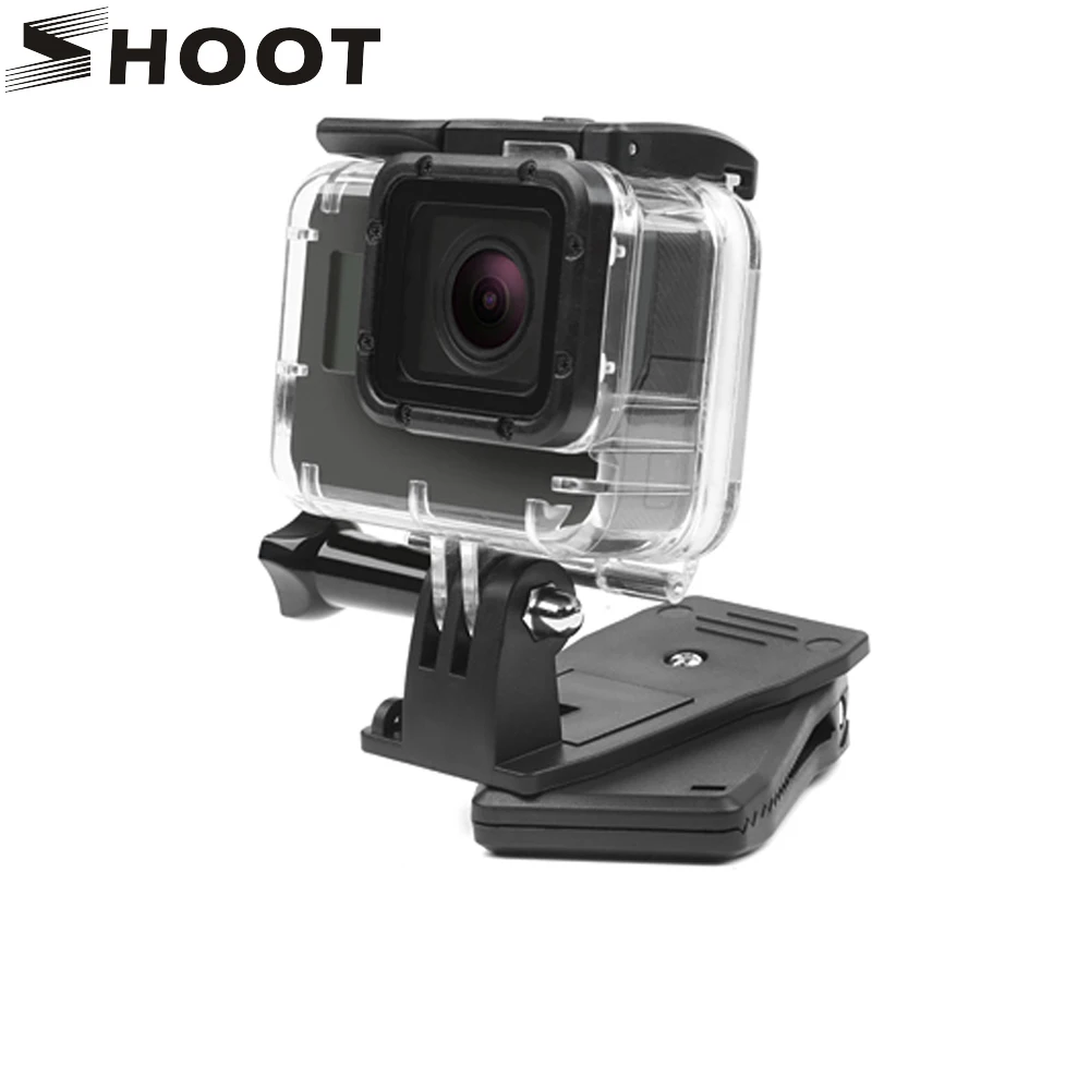 Зажим для рюкзака SHOOT 360 градусов зажим крепления камеры Gopro 9 8 7 6 5 Xiaomi Yi 4K Sjcam Eken H9