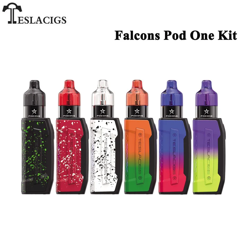 

Original Tesla Falcons Pod One Kit 2000mAh Battery with 1.2ohm Pod one Cartridge Teslacigs Electronic Cigarette Vaporizer