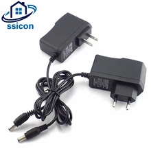 SSICON 5Pieces 100-240V AC to DC Power Adapter DC 12V 2A Power Supply Charger adapter US EU UK Plug For CCTV Camera ac 100 240v dc 12v 1a eu plug ac dc power adapter charger power adapter for cctv camera 2 1mm 5 5mm