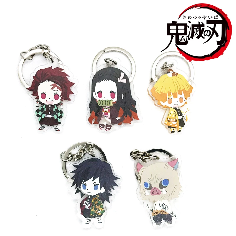Аниме Demon Slayer: Kimetsu no Yaiba Kamado Tanjirou Agatsuma Zenitsu косплей брелок фигурка кулон