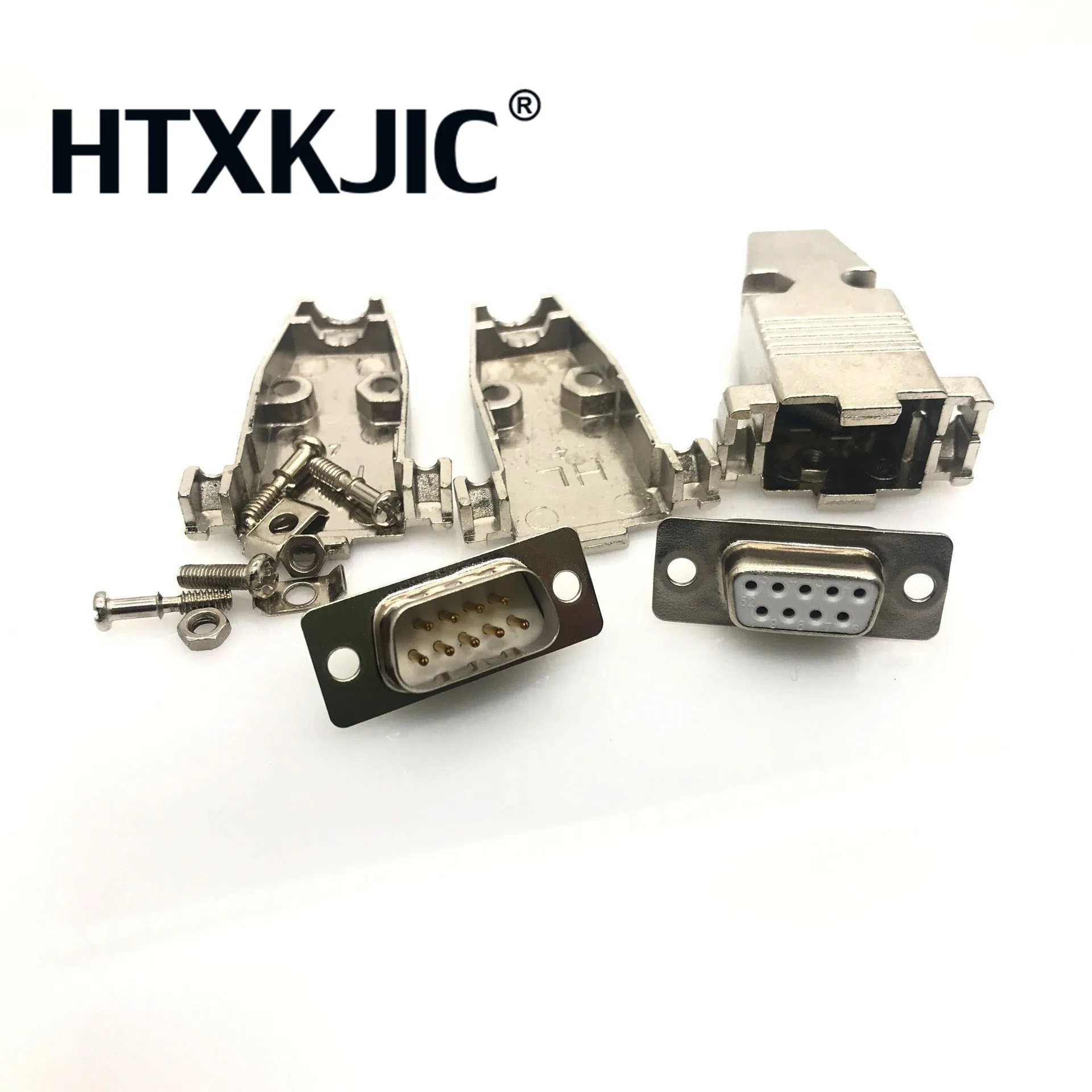 Adapter 9 Pin Sub-D male to RJ45 female metal-coated