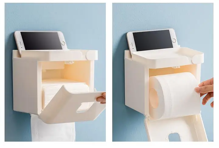 Xiaomi коробка для туалетной бумаги для ванной комнаты, держатель для туалетной бумаги, подставка для туалетного лотка, водонепроницаемый лоток для рулонов бумаги