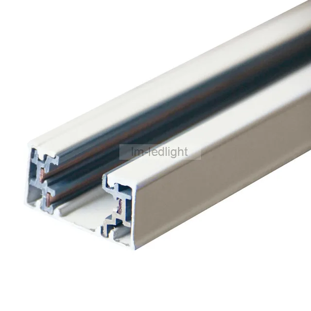 1 Metre Length Of 3 Wire Track Rail In White Black Universal 1 Metre Length Of 3 Wire Track Rail In White Black Universal Aluminum Led