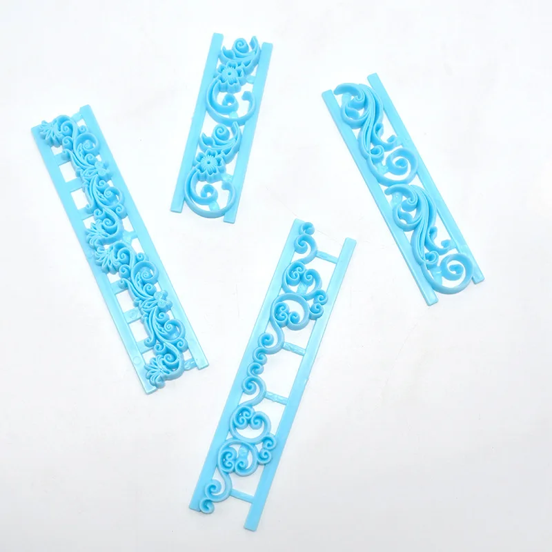 4PcsSet Embossing Mold Fondant Cake Cutter Moulds Cookie Mould Baking Mold Tools Baking Printing Cutting Tools3
