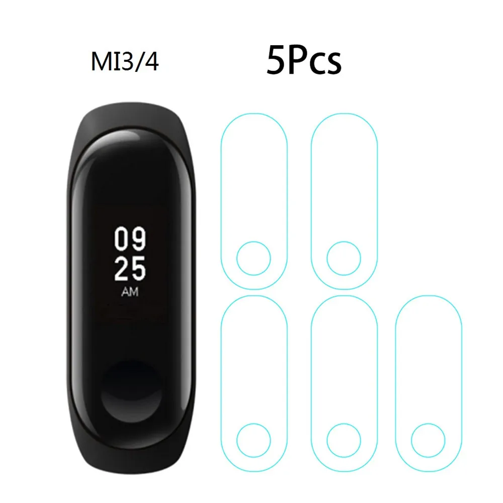 5 шт. Защитная пленка для экрана Xiaomi Mi Band 3 умный Браслет полностью закрывающая