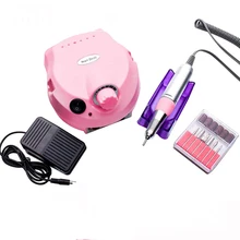 Dmoley Pro электрическая дрель для ногтей, машинка для маникюра, пилочка для ногтей, набор инструментов для ногтей, 6 бит, дрель для ногтей