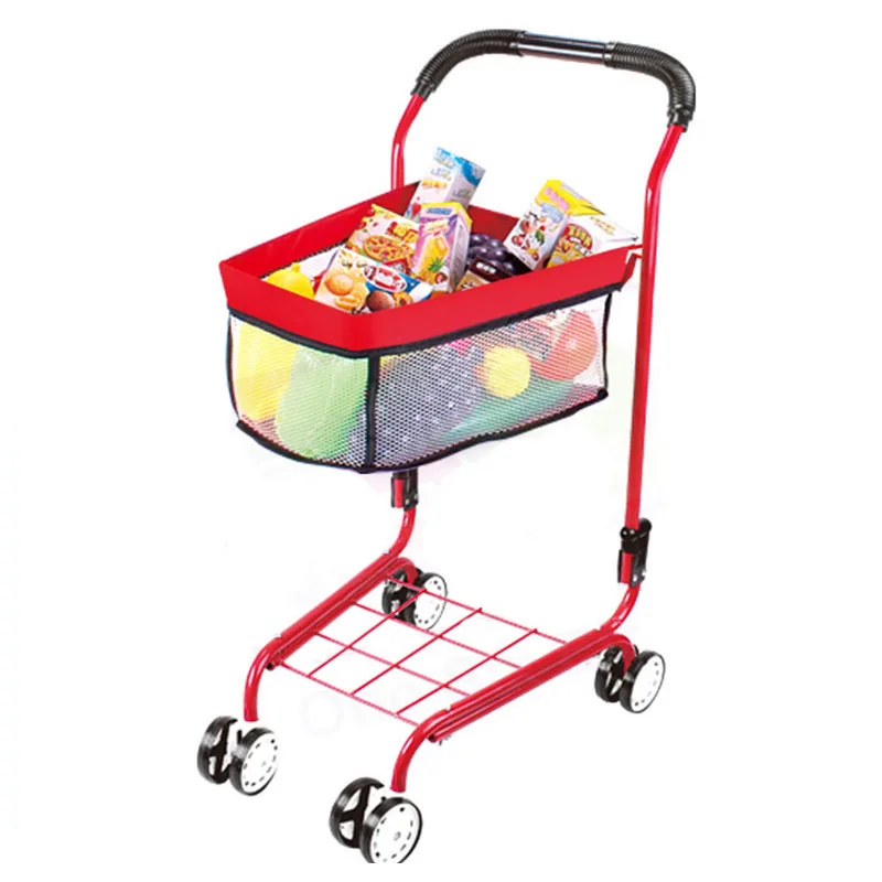 Children Play Simulation Supermarket Shopping Cart Baby Boys Girls