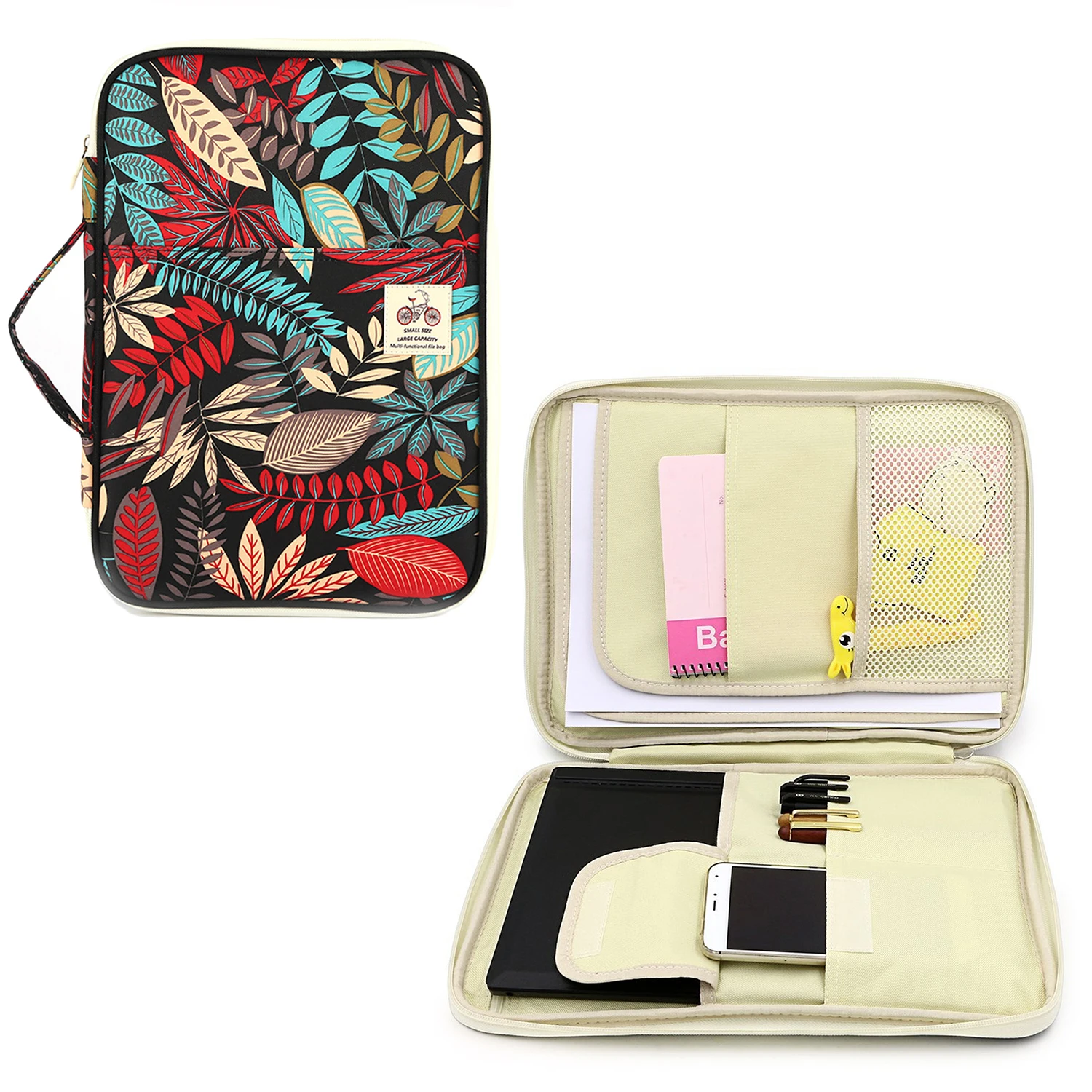

Behogar Travel A4 Multi-function Documents Bag File Organizer Messenger Handbag Storage Case Bag for iPad Tablet Notebook