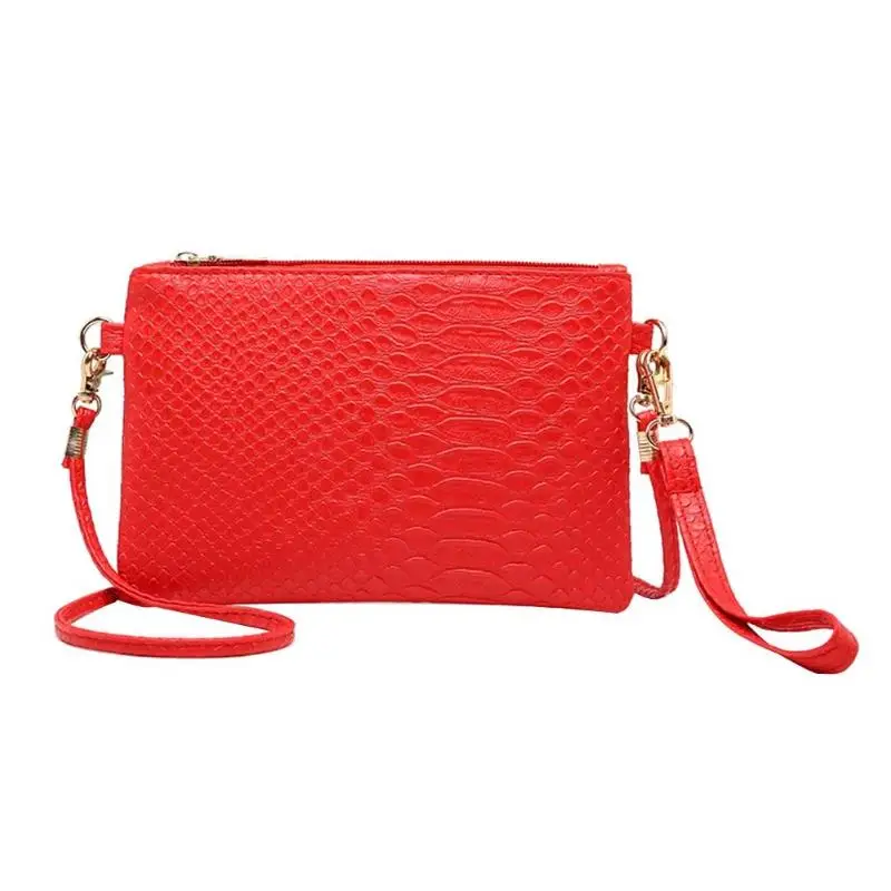Сумочка-клатч на ремешке, Лидер продаж, женские клатчи, женские вечерние сумочки, известный дизайнер, через плечо, сумки-мессенджеры - Цвет: Красный