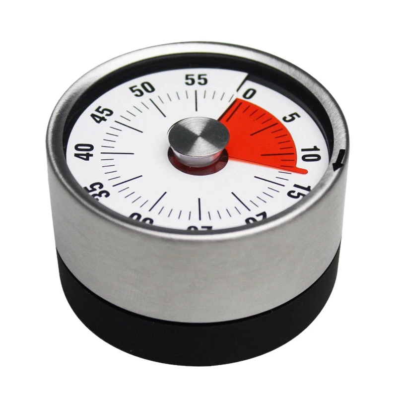

Timer Magnetic for Kitchen Oven Mechanical Timers 60 Minutes Visual Time Counter