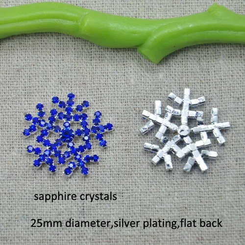 

(L0174C) free shipping wholesale 20 pcs/lot, snowflake shape,25mm diameter ,rhinestone button
