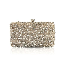 Роскошные Для женщин вечерние сумки модные блестящие алмаз вечер сцепления Для женщин Брендовые вечерние Сумочка для невесты Наплечные сумки цепи