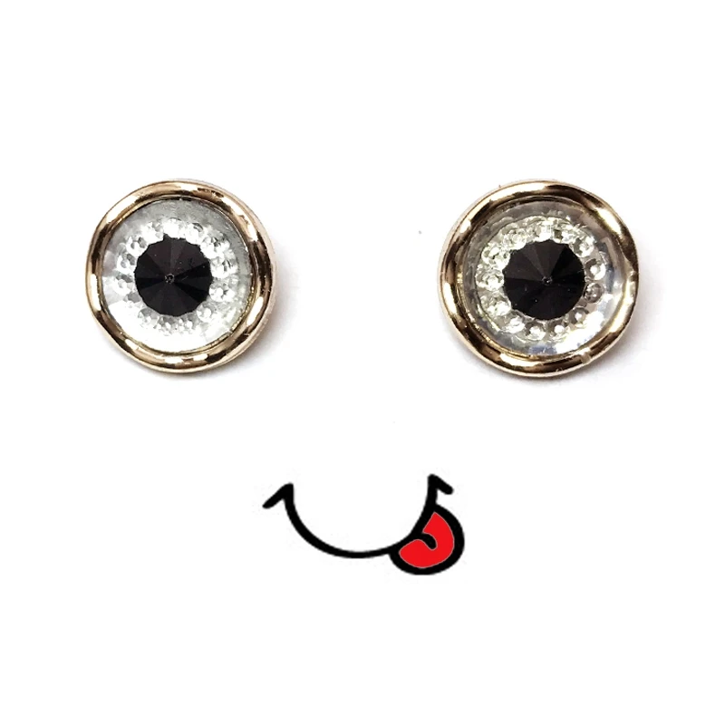 

12.5mm Animal Eyes Resin Buttons Round Decorative Sewing Button for Children Sweater Clothing DIY Accessories Scrapbooking Craft