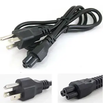 

6FT Three-Round-Pin Cord 3-Prong AC Plug Cable for Laptop Power Supply Wall Adapter