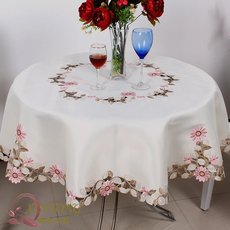 815 Square Round embroidery Tablecloth table cloth dinner mat Europe