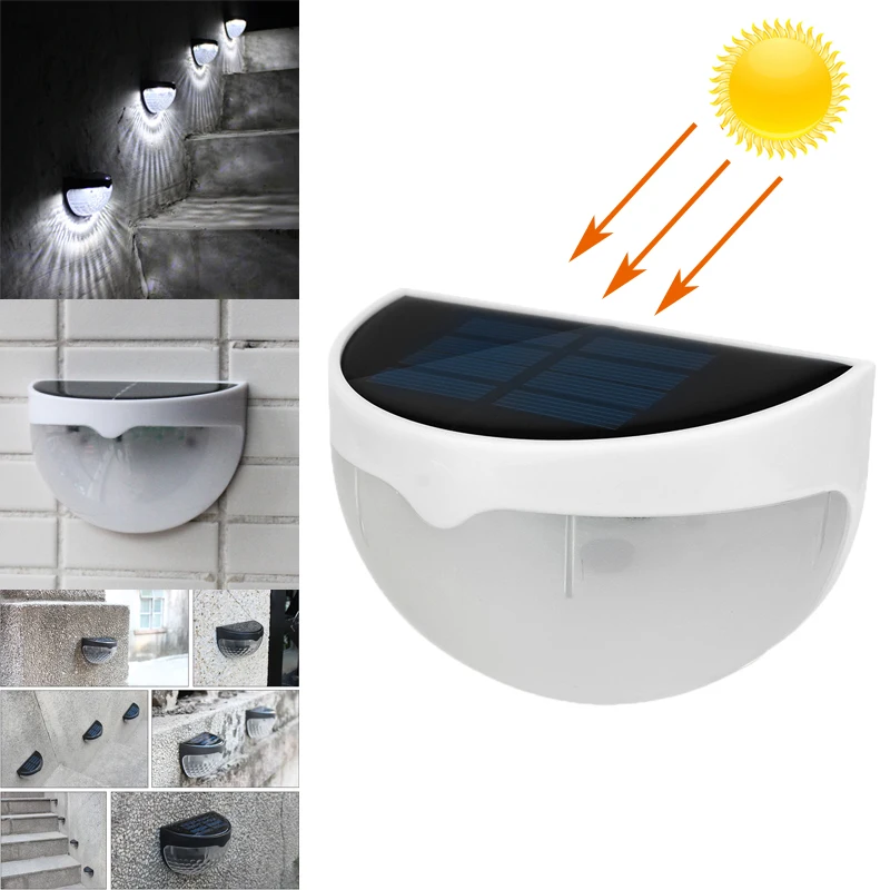 

6 LEDs Solar Power Light Sensor Wall Light Waterproof Solar Light Auto ON/OFF Garden Fence Pathway Outdoor Light