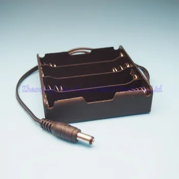 

20pcs/lot 18650 Battery Case Box Holder for 4x 18650 batteries with 5.5*2.1mm DC Power Plug