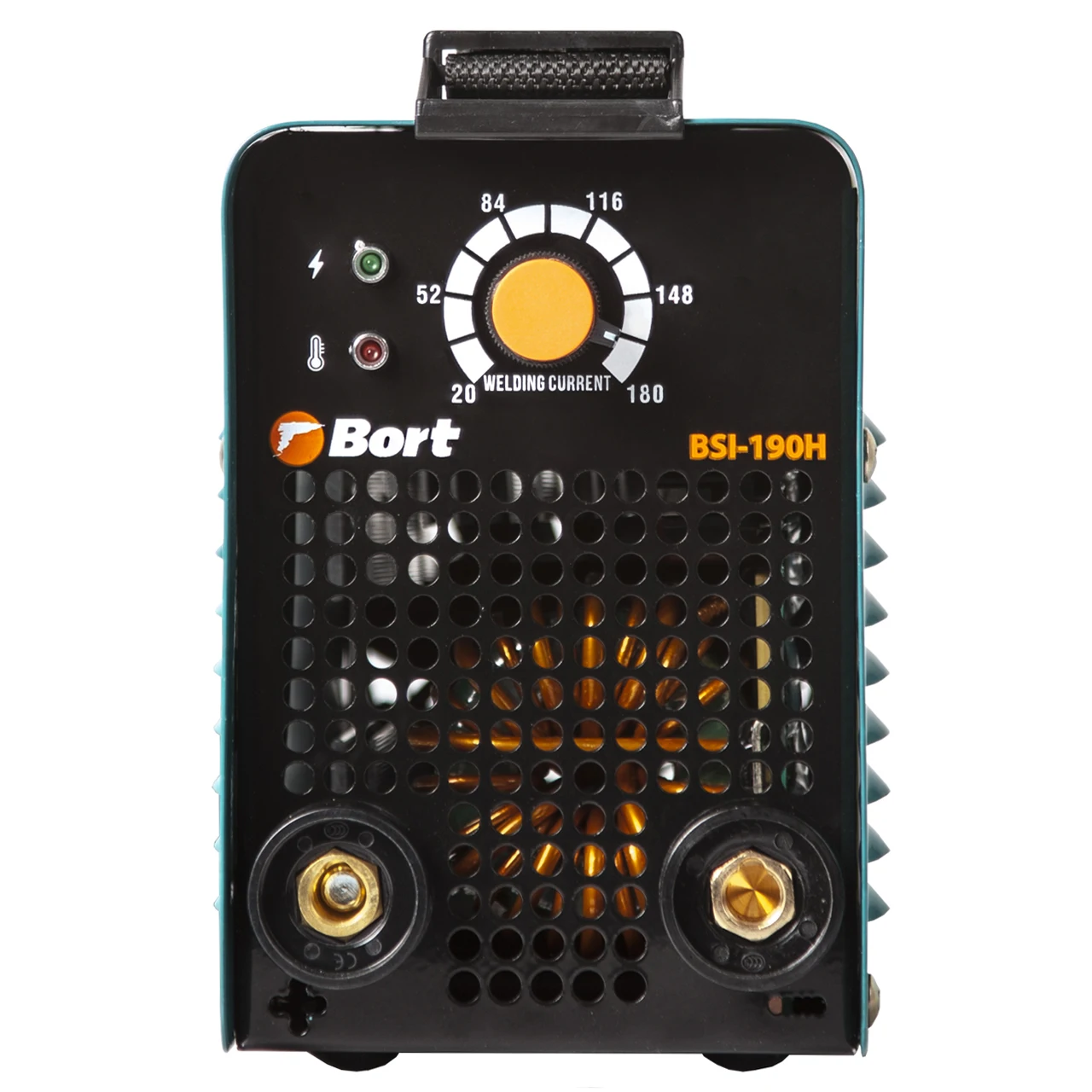 Аппарат сварочный инверторный Bort BSI-190H (Диапазон тока 10-180A, Мощность 5300 Вт, Диаметр электрода 1,6-4 мм, Плечевой ремень)