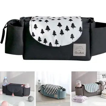

Carriage Hanging Storage Bag Cartoon Folding Travel Nappy Bag Stroller Organizer Bag Mummy Diaper Bag Hook Baby