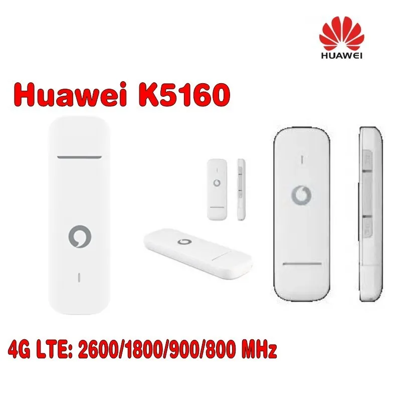 Vodafone k5160 Huawei 4 г USB Dongle 150 Мбит разблокирован 4 г модем Бесплатная доставка плюс 2 шт. антенны