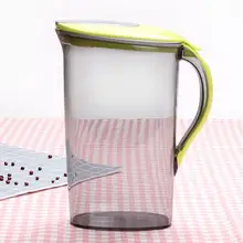 LanLan 2,1 литров кувшин для воды с зеленой крышкой пластиковый кувшин для сока чайник с 4 чашками для дома и офиса