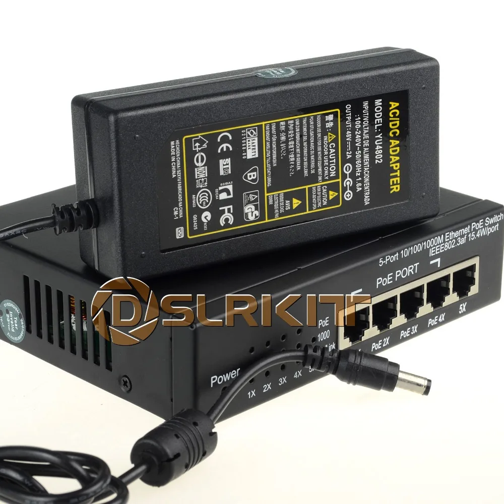 5 Порты Gigabit Ethernet PoE коммутатор 4 PoE 15,4 W/Порты и разъёмы IEEE802.3af 10/100/1000 Мбит/с UAP-AC-PRO